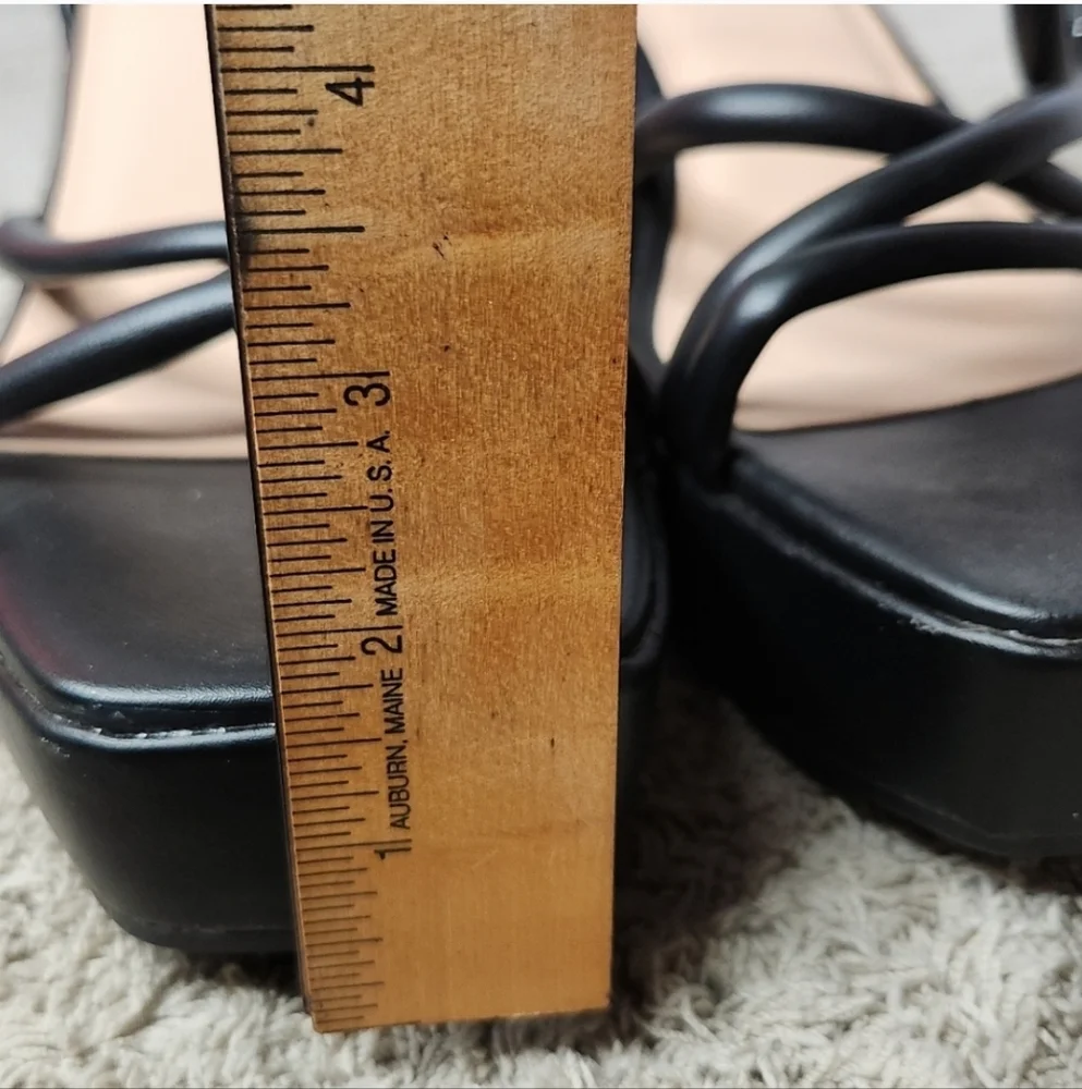 Astro Strappy Platform Heels with Memory Foam Insole 14